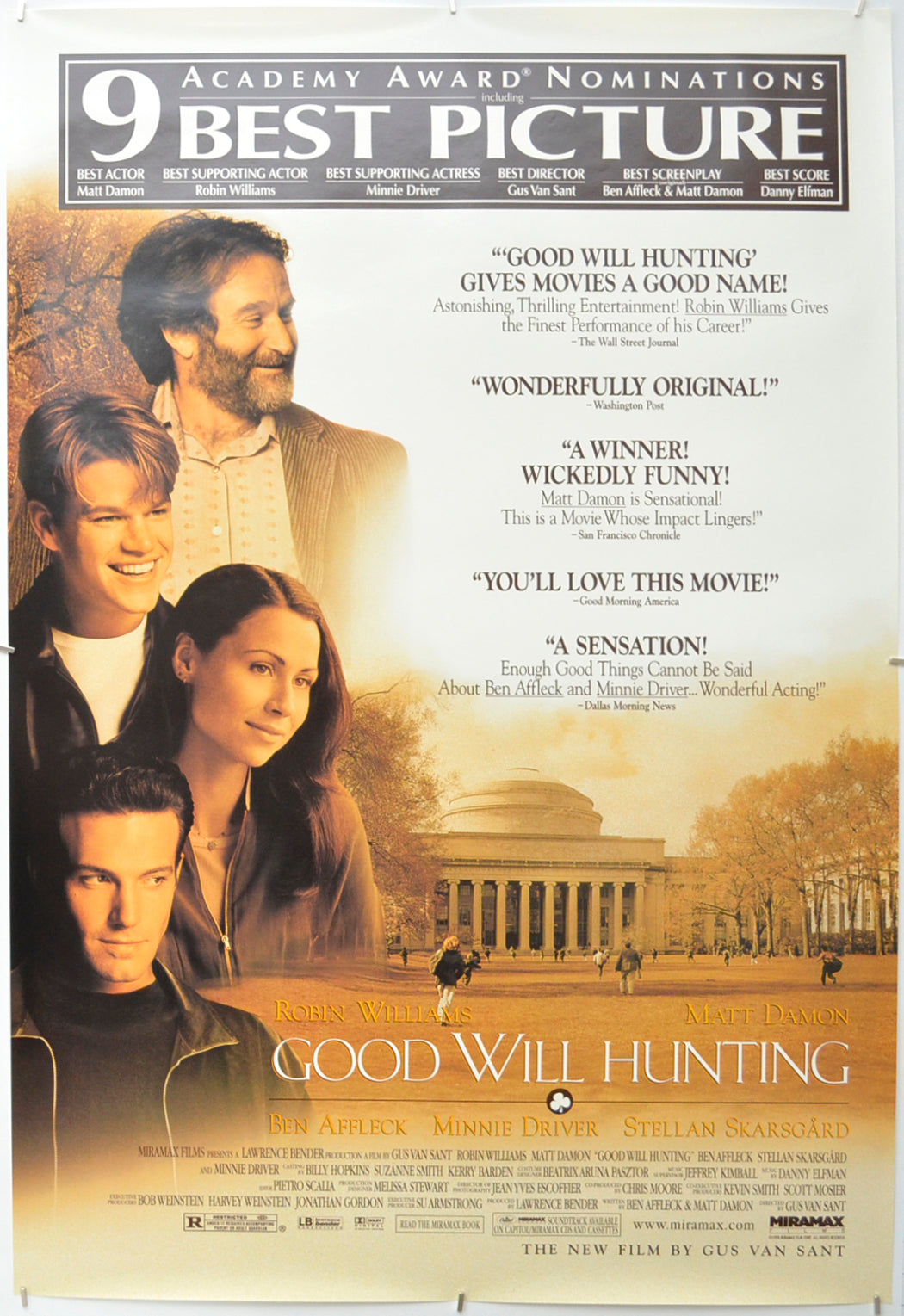 Good Will Hunting Original One Sheet Poster - Film Poster - Movie Poster