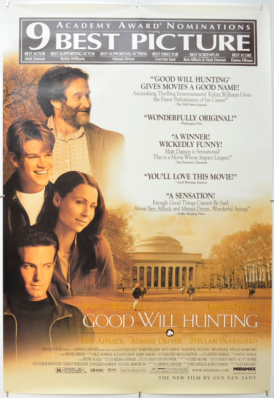 Good Will Hunting Original One Sheet Poster - Film Poster - Movie Poster