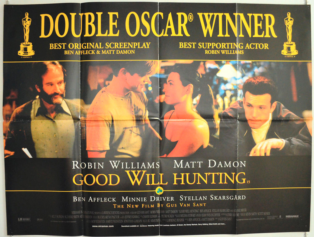 Good Will Hunting  (Oscars Version)   Original British Quad Poster - Film Poster - Movie Poster 