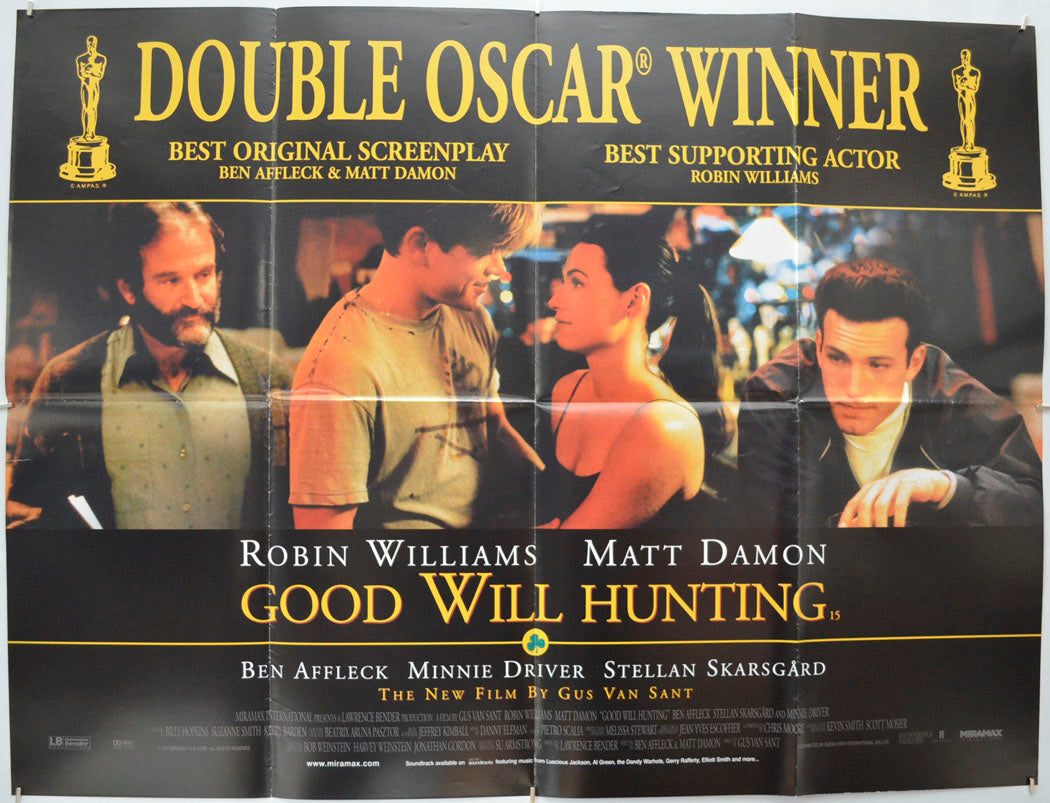 Good Will Hunting (Oscars Version ) Original Quad Poster - Film Poster - Movie Poster