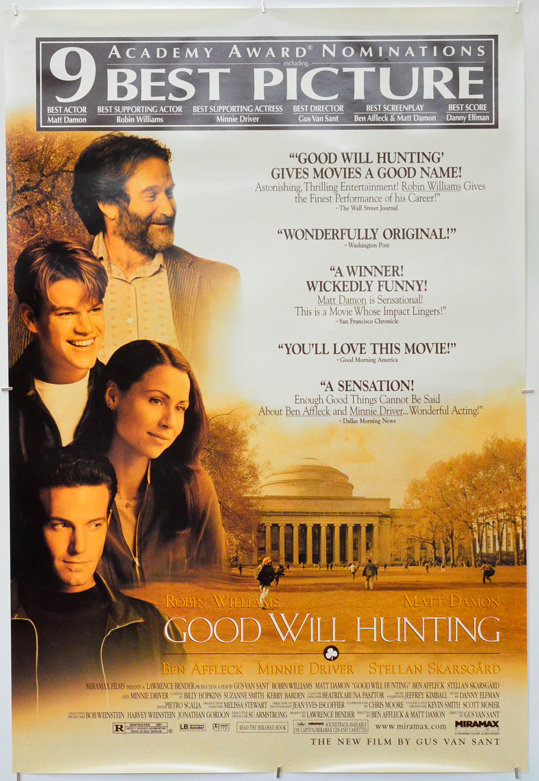 Good Will Hunting - Original One Sheet Poster - Film Poster - Movie Poster 