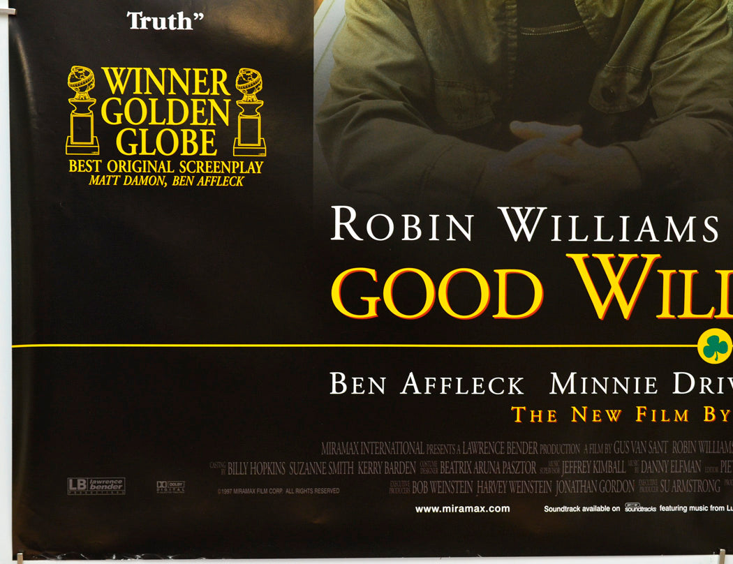 Good Will Hunting (Bottom Left) Cinema Quad Movie Poster 