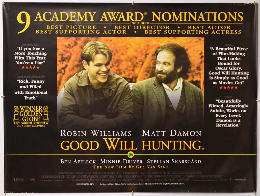 Good Will Hunting - Original Quad Poster - Film Poster - Movie Poster