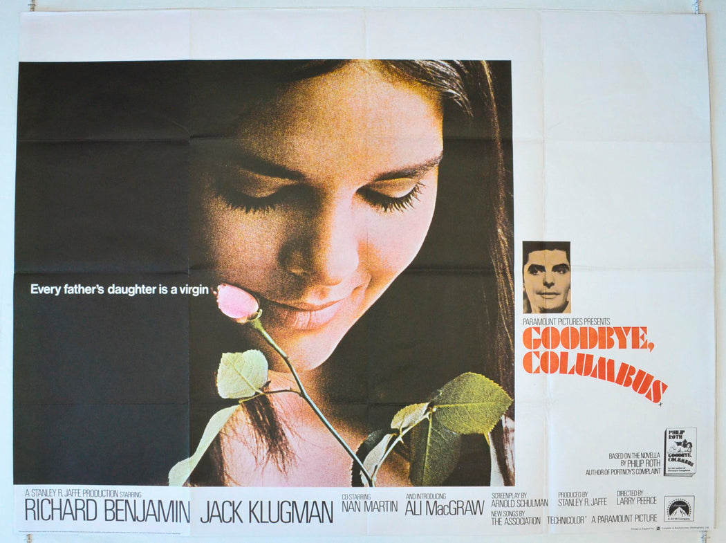 Goodbye Columbus Original British Quad Poster - Movie Poster