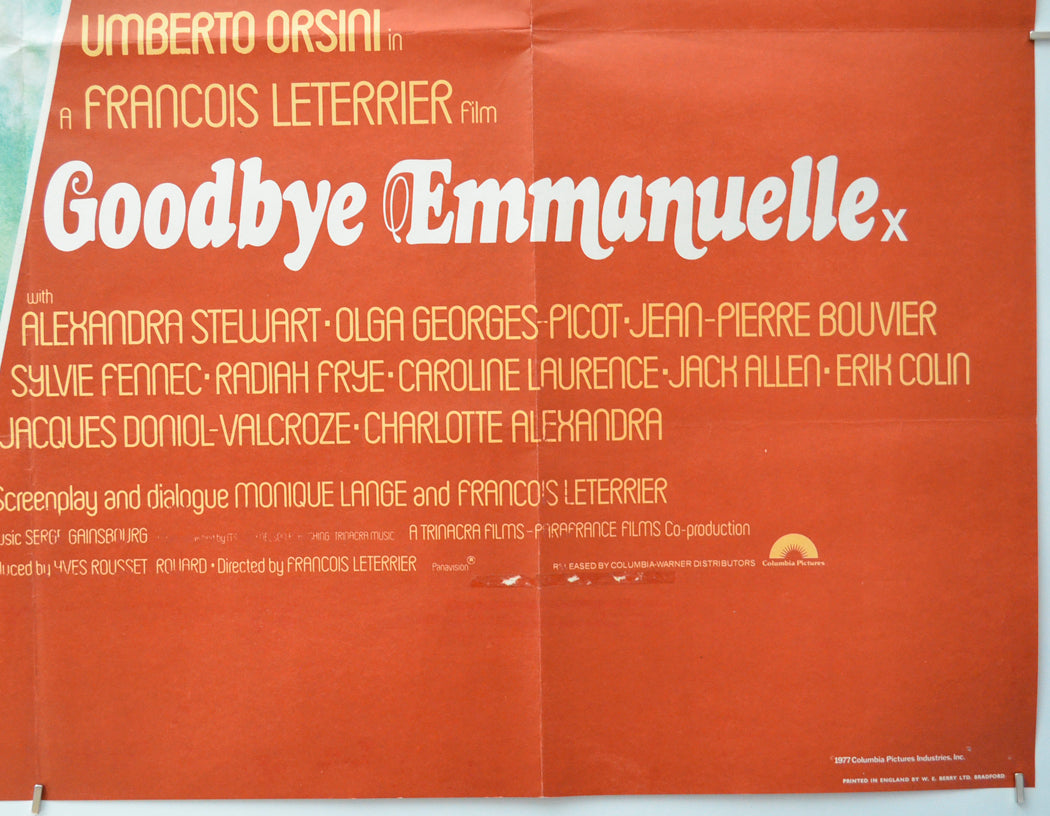 GOODBYE EMMANUELLE (Bottom Right) Cinema Quad Movie Poster 