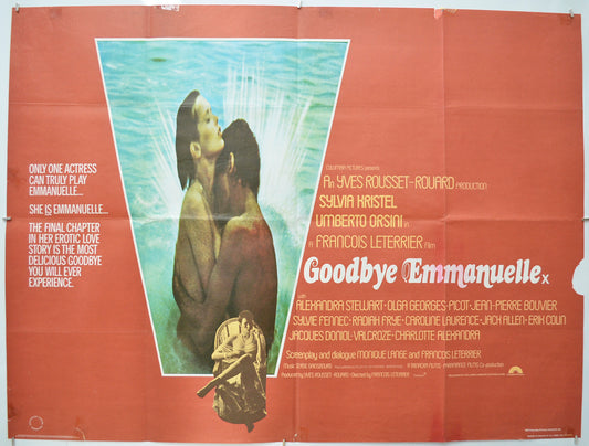 Goodbye Emmanuelle Original Quad Poster - Film Poster - Movie Poster