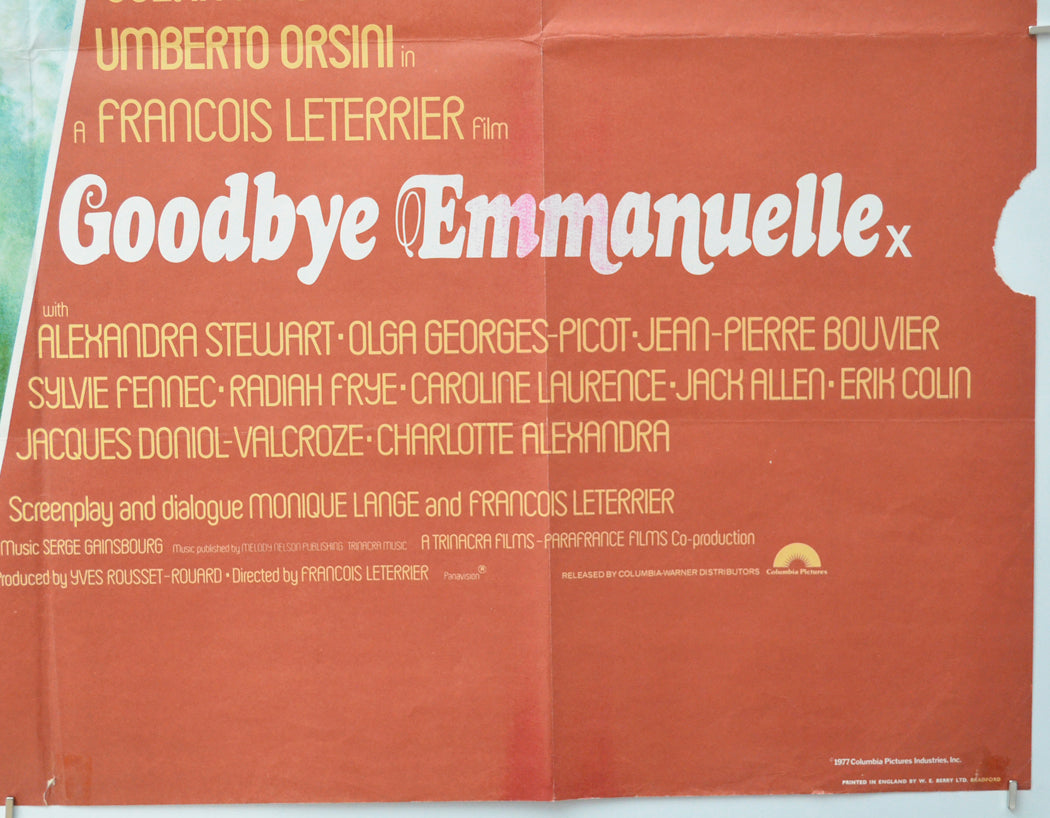 GOODBYE EMMANUELLE (Bottom Right) Cinema Quad Movie Poster 