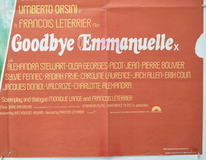 GOODBYE EMMANUELLE (Bottom Right) Cinema Quad Movie Poster 