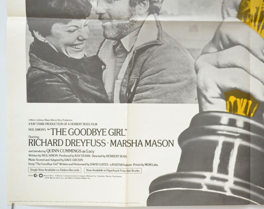 THE GOODBYE GIRL (Bottom Left) Cinema Quad Movie Poster 