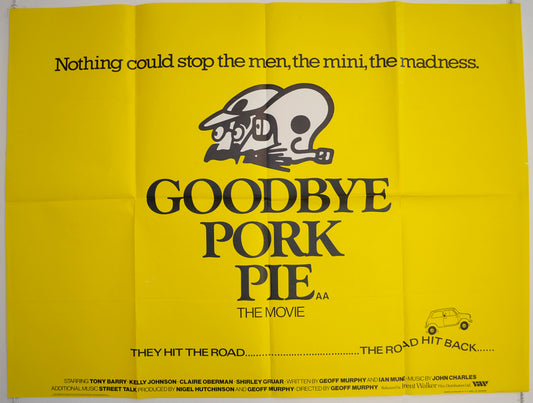 Goodbye Pork Pie  Original British Quad Poster - Film Poster - Movie Poster 