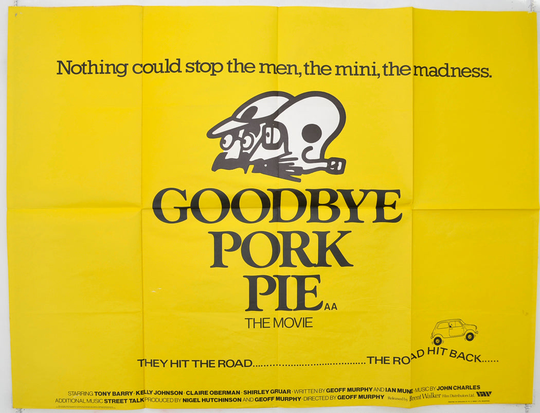 Goodbye Pork Pie Original Quad Poster - Film Poster - Movie Poster  