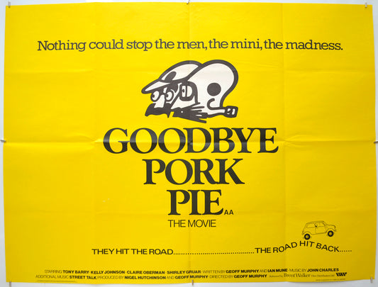 Goodbye Pork Pie Original Quad Poster - Film Poster - Movie Poster