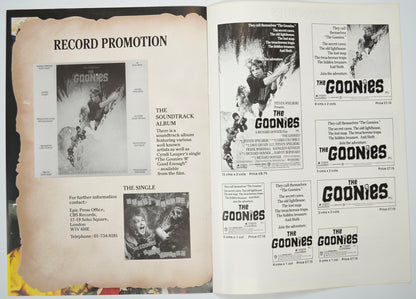 THE GOONIES Cinema Exhibitors Campaign Pressbook - INSIDE 