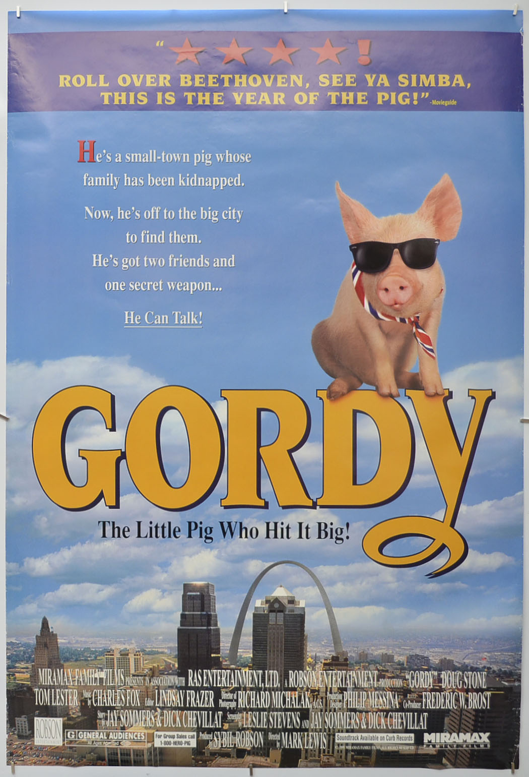 Gordy Original One Sheet Poster - Film Poster - Movie Poster