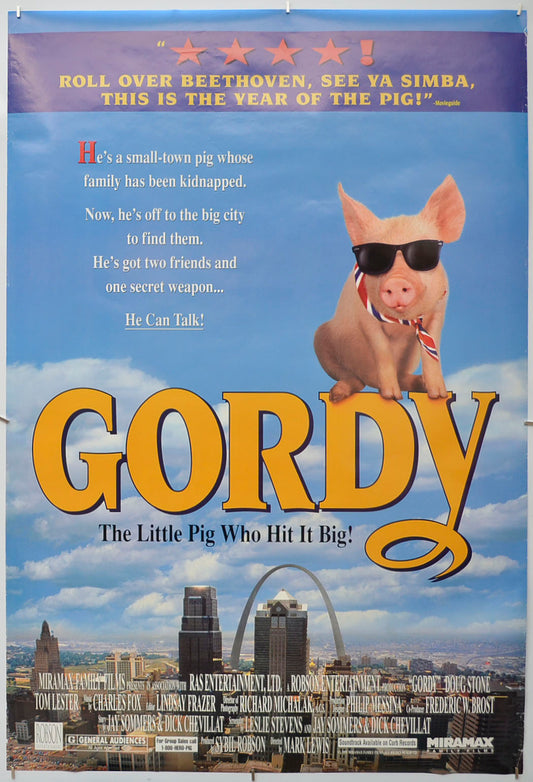 Gordy Original One Sheet Poster - Film Poster - Movie Poster