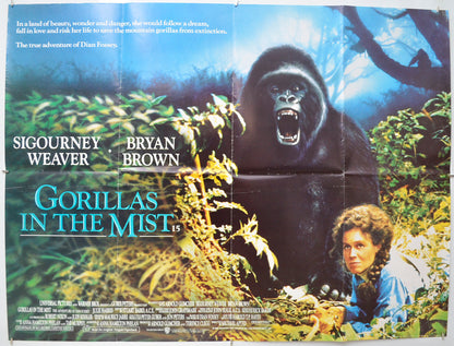 Gorillas In The Mist Original Quad Poster - Film Poster - Movie Poster