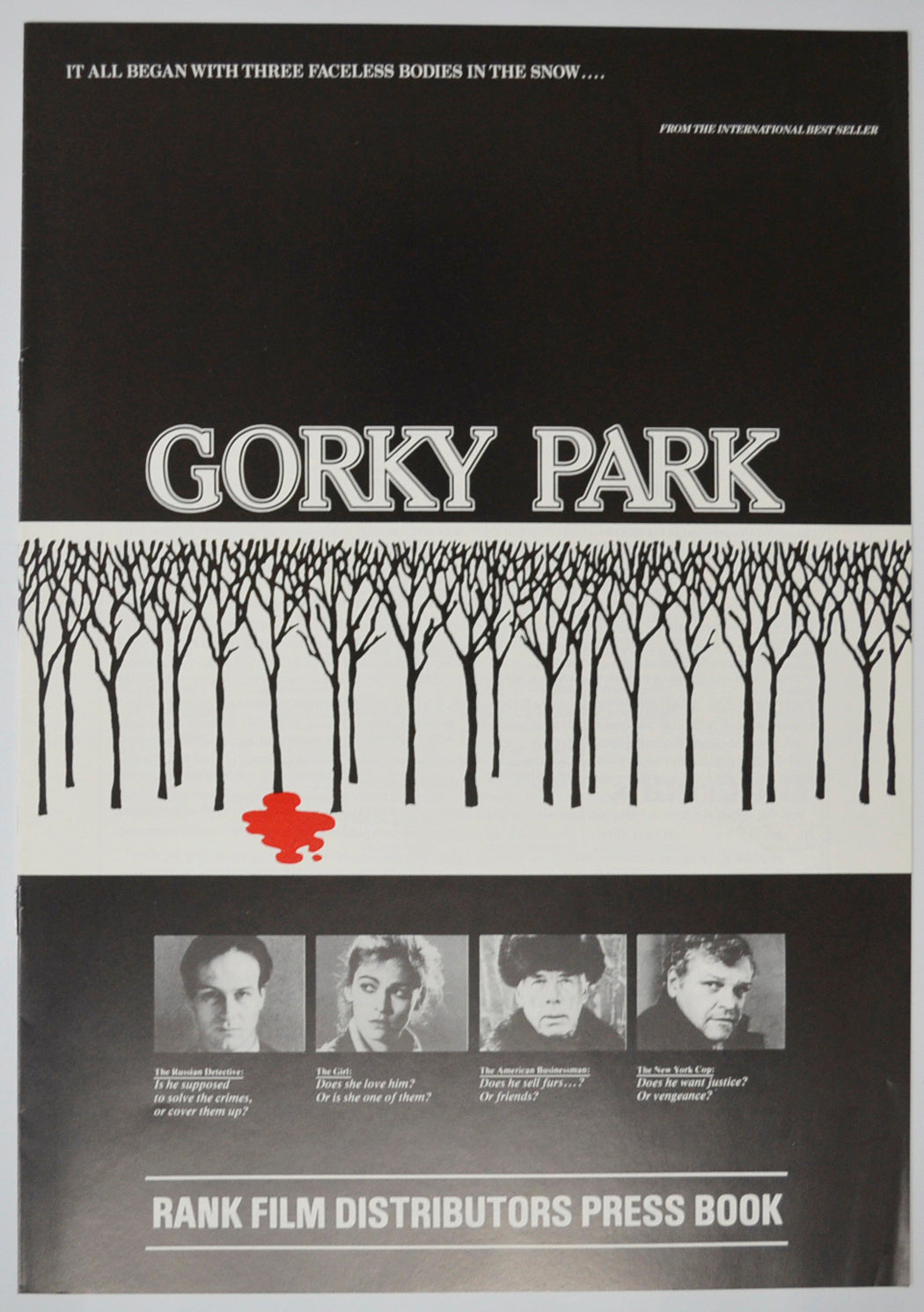 Gorky Park Original 8 Page Cinema Exhibitors Campaign Pressbook (UK)