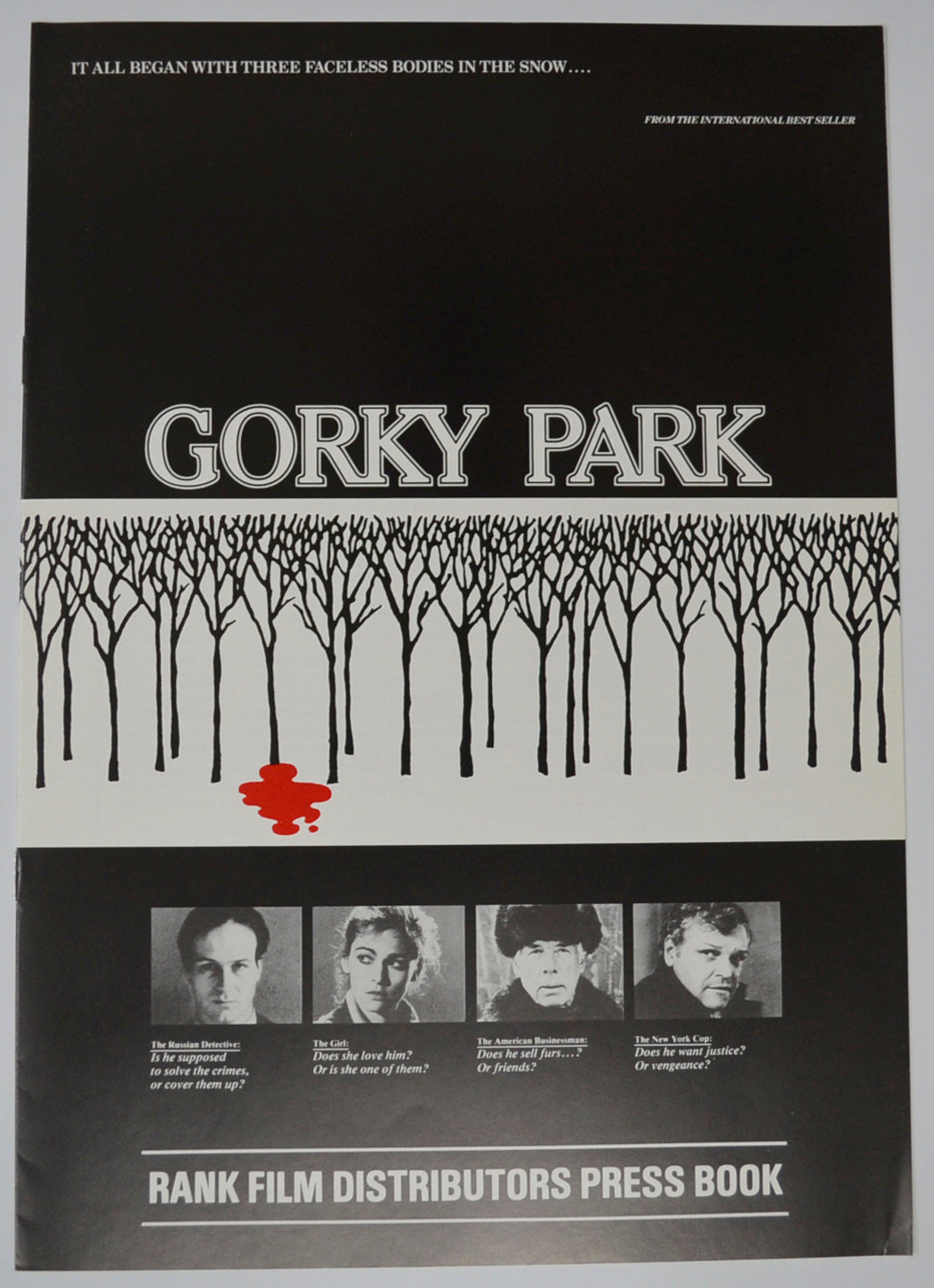 Gorky Park Original 8 Page Cinema Exhibitors Campaign Pressbook (UK)