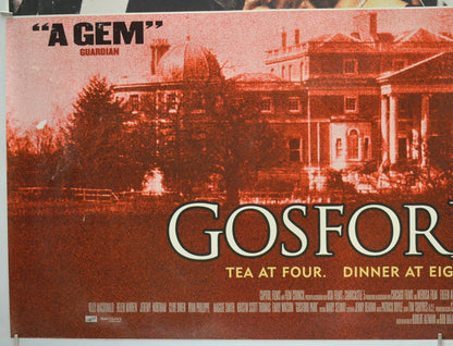 GOSFORD PARK (Bottom Left) Cinema Quad Movie Poster 