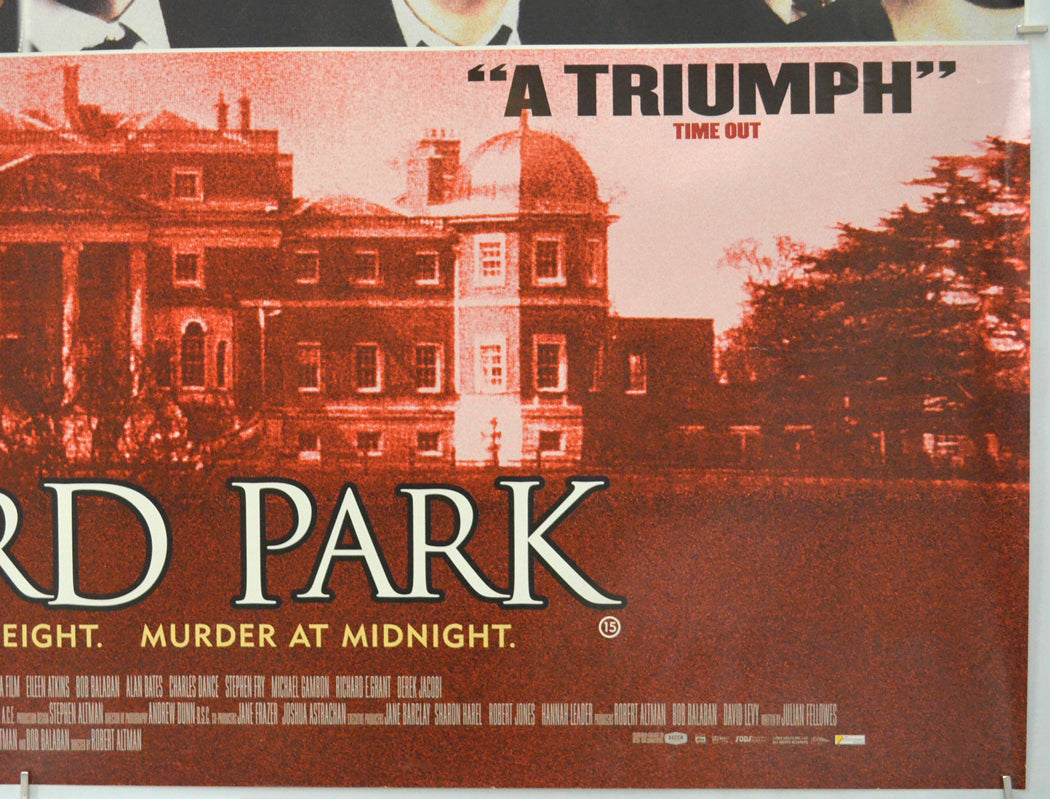 GOSFORD PARK (Bottom Right) Cinema Quad Movie Poster 