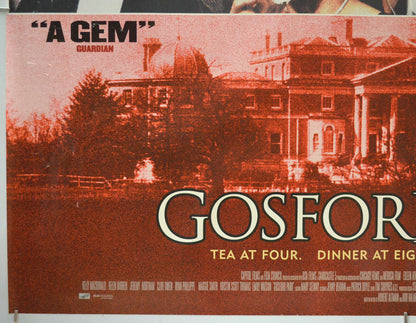 GOSFORD PARK (Bottom Left) Cinema Quad Movie Poster 