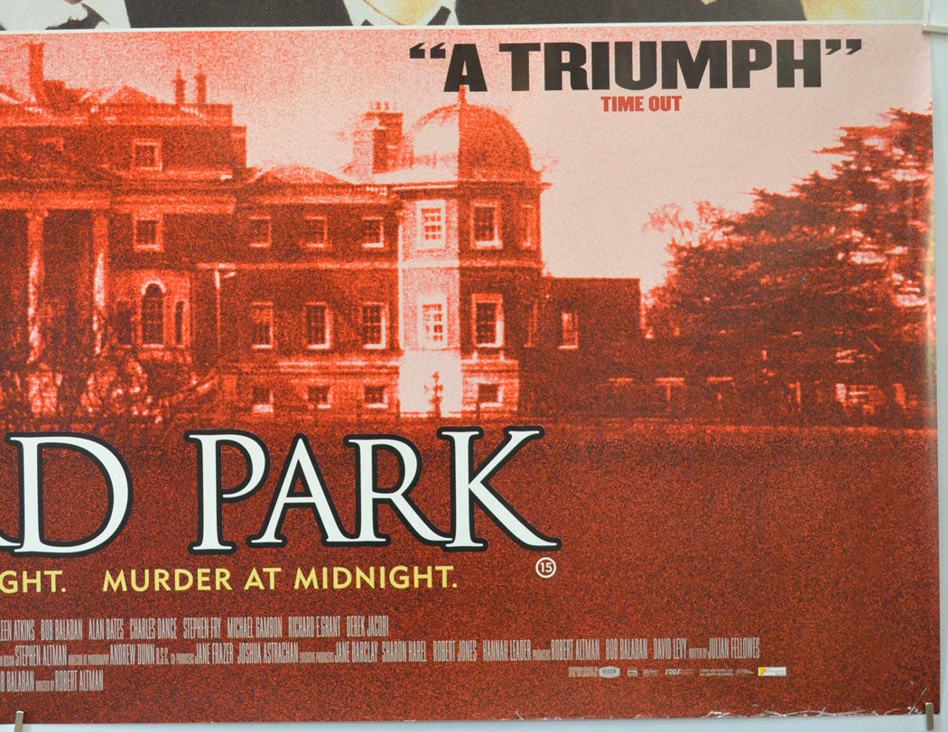 GOSFORD PARK (Bottom Right) Cinema Quad Movie Poster 