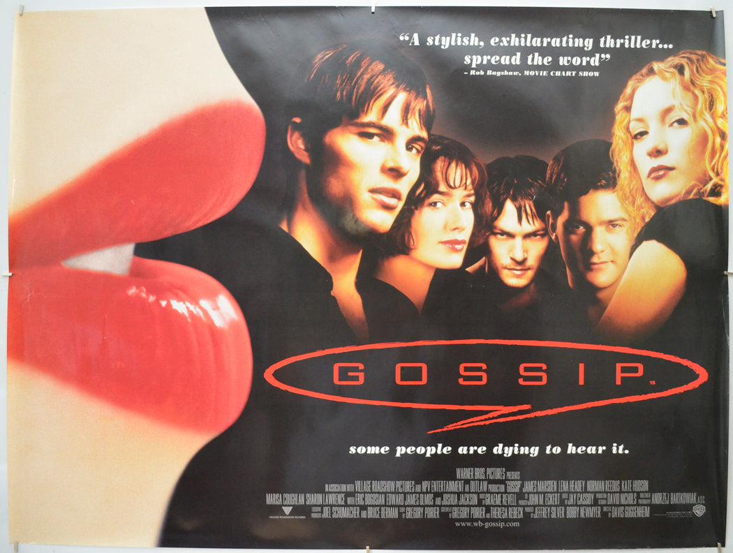 Gossip Original Quad Poster - Film Poster - Movie Poster