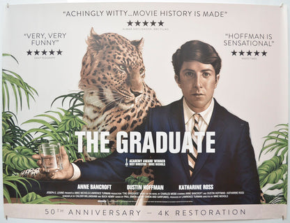 The Graduate (50th Anniversary release poster) Original Quad Poster - Film Poster - Movie Poster