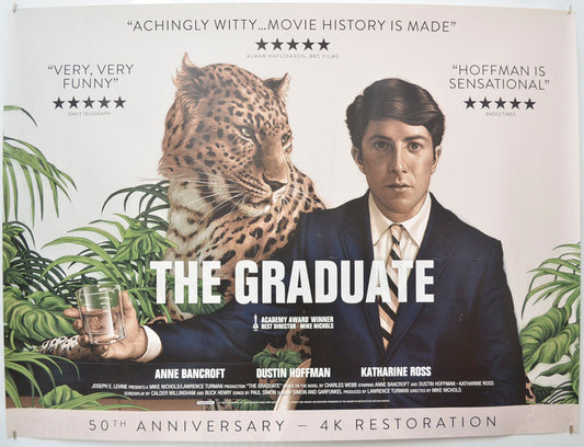 The Graduate (50th Anniversary release poster) Original Quad Poster - Film Poster - Movie Poster