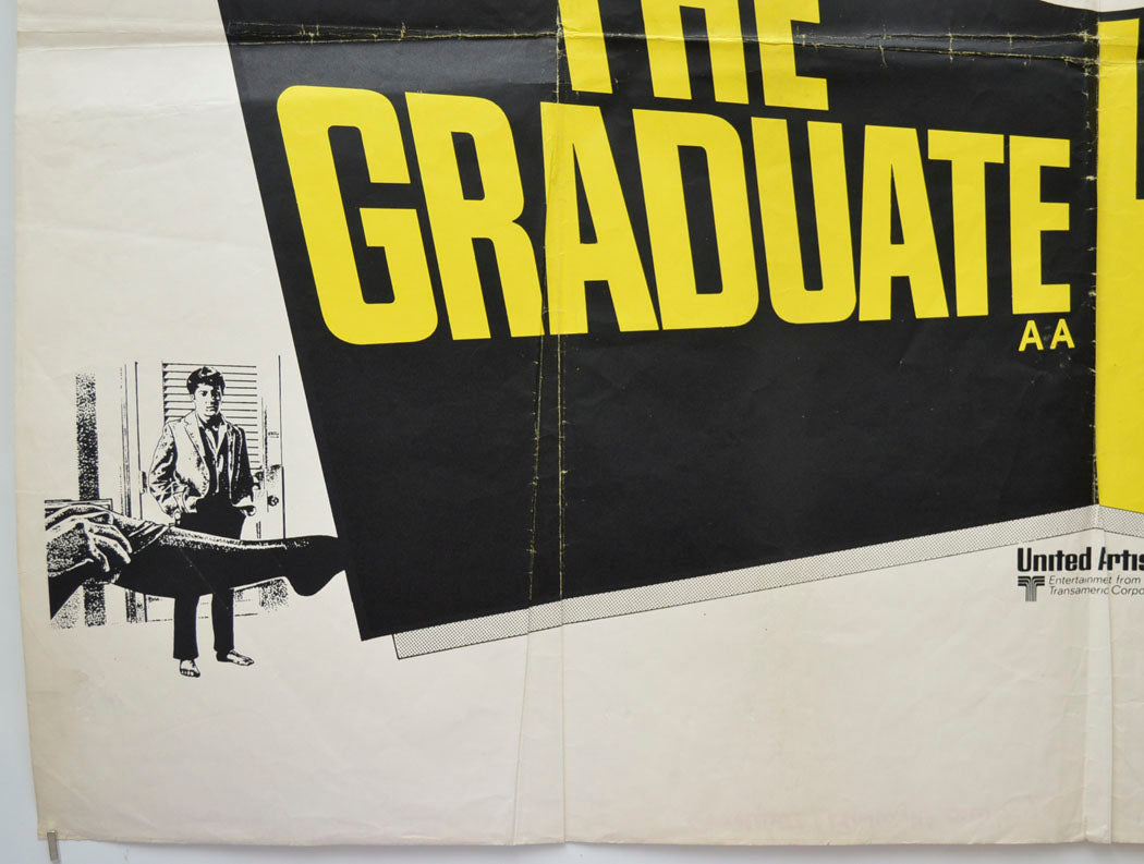 THE GRADUATE / MIDNIGHT COWBOY (Bottom Left) Cinema Quad Movie Poster 