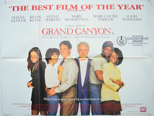 Grand Canyon Original Quad Poster - Film Poster - Movie Poster  