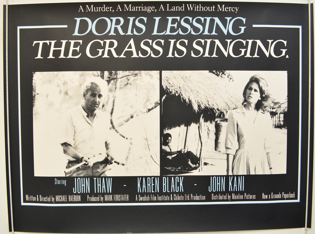 The Grass Is Singing  (a.k.a Killing Heat)  (a.k.a. Gräset sjunger)   Original Quad Poster - Film Poster - Movie Poster  