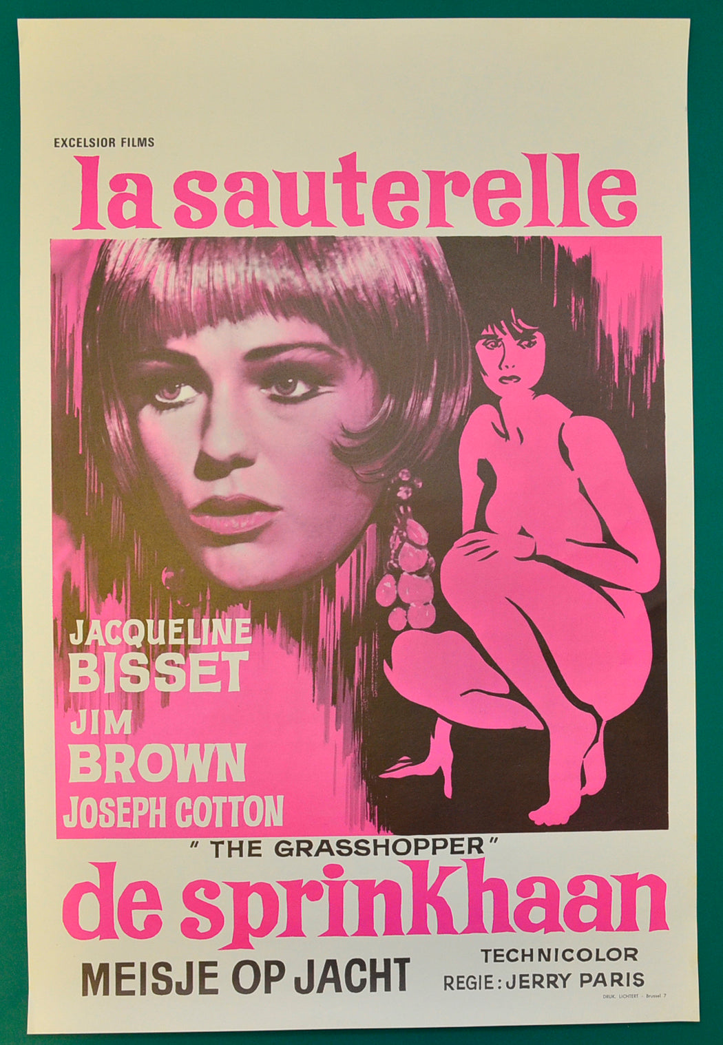 The Grasshopper   Original Belgian Poster - Film Poster - Movie Poster  