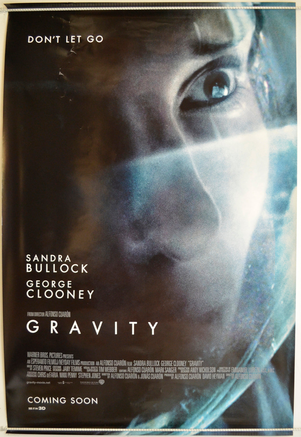 Gravity  (Teaser / Advance Version 2)  Original One Sheet Poster - Film Poster - Movie Poster 