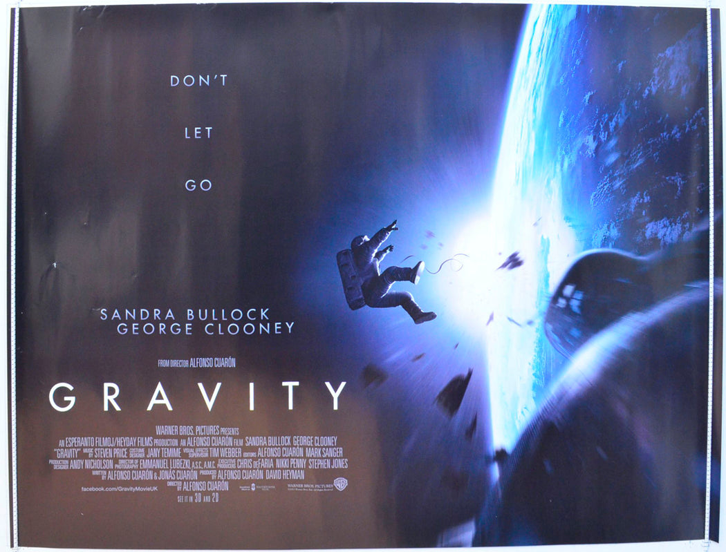 Gravity Original British Quad Poster - Film Poster - Movie Poster 