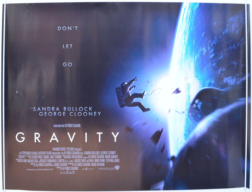 Gravity Original British Quad Poster - Film Poster - Movie Poster 