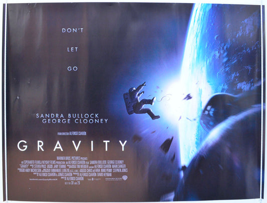 Gravity Original British Quad Poster - Film Poster - Movie Poster 