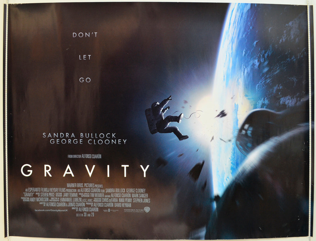 Gravity Original Quad Poster - Film Poster - Movie Poster  