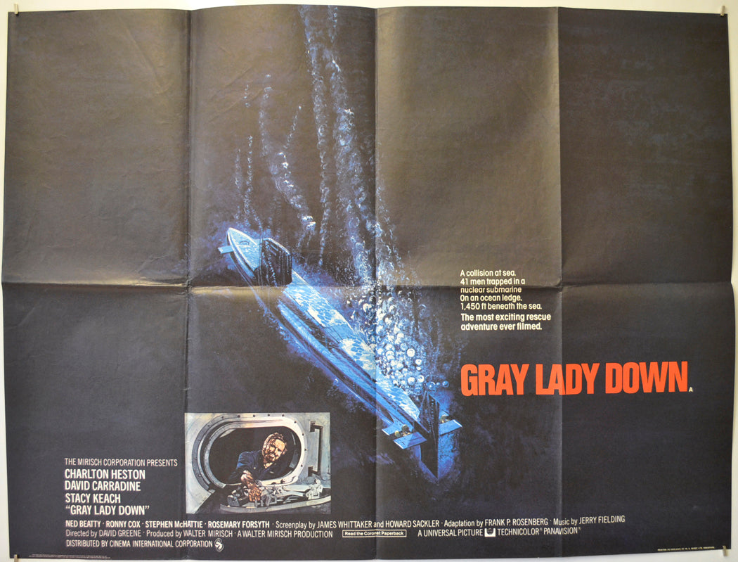 Gray Lady Down Original Quad Poster - Film Poster - Movie Poster