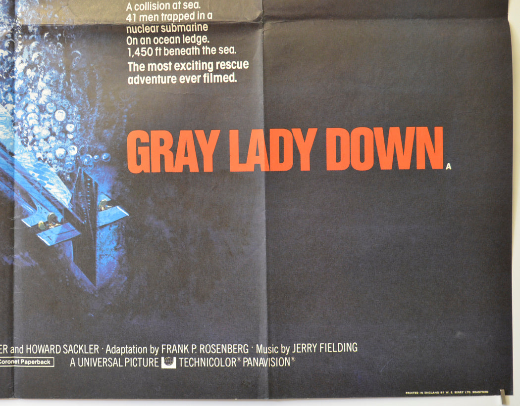 GRAY LADY DOWN (Bottom Right) Cinema Quad Movie Poster 