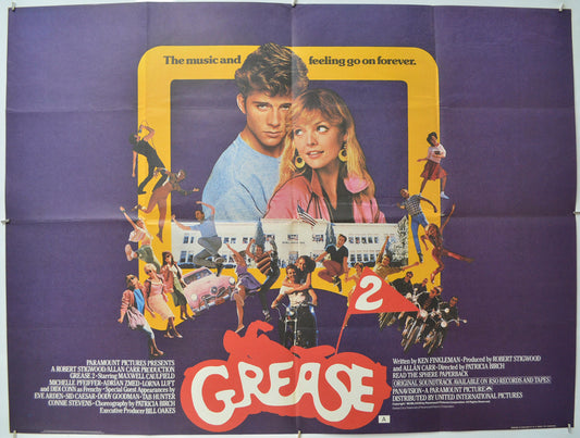 Grease 2 Original Quad Poster - Film Poster - Movie Poster