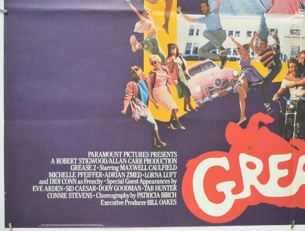 GREASE 2 (Bottom Left) Cinema Quad Movie Poster 