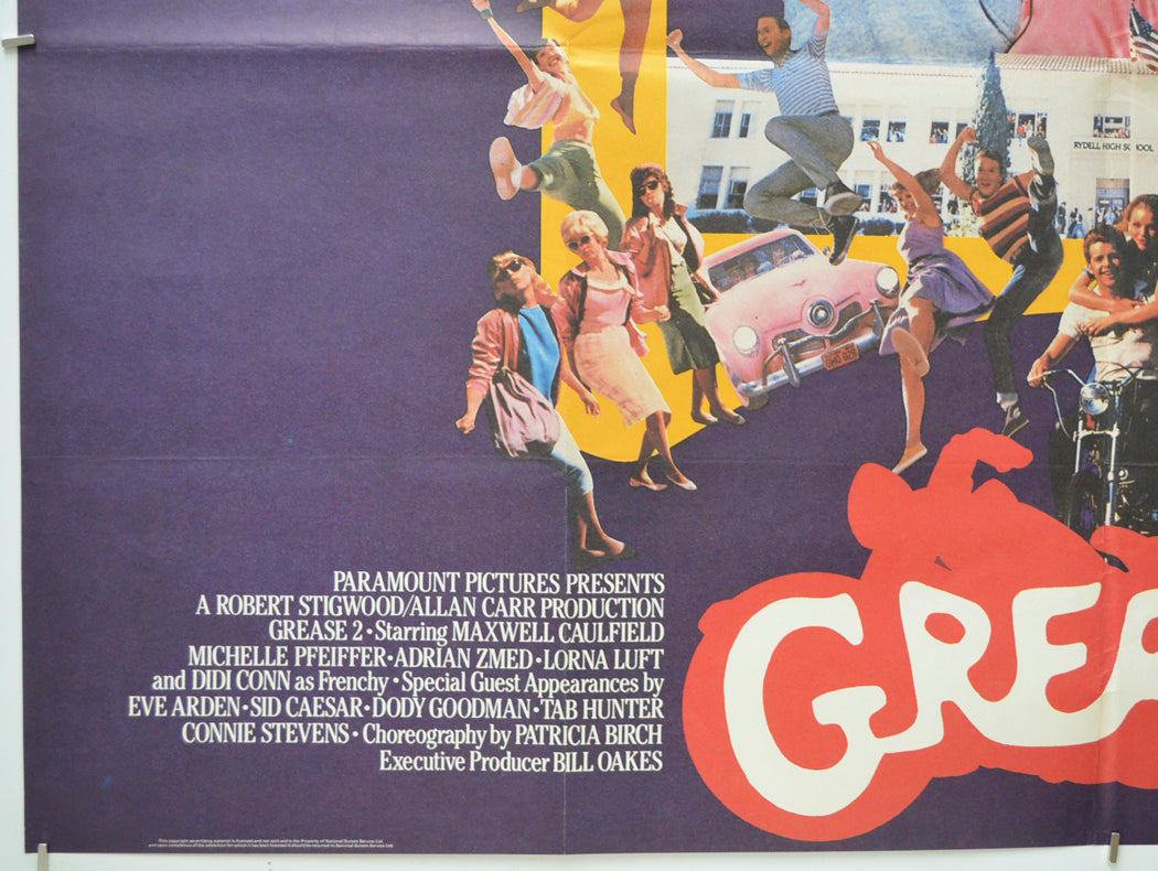 GREASE 2 (Bottom Left) Cinema Quad Movie Poster 