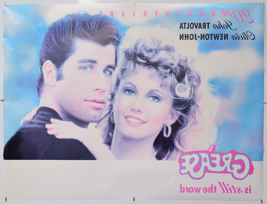 Grease (Back) Cinema Quad Movie Poster 