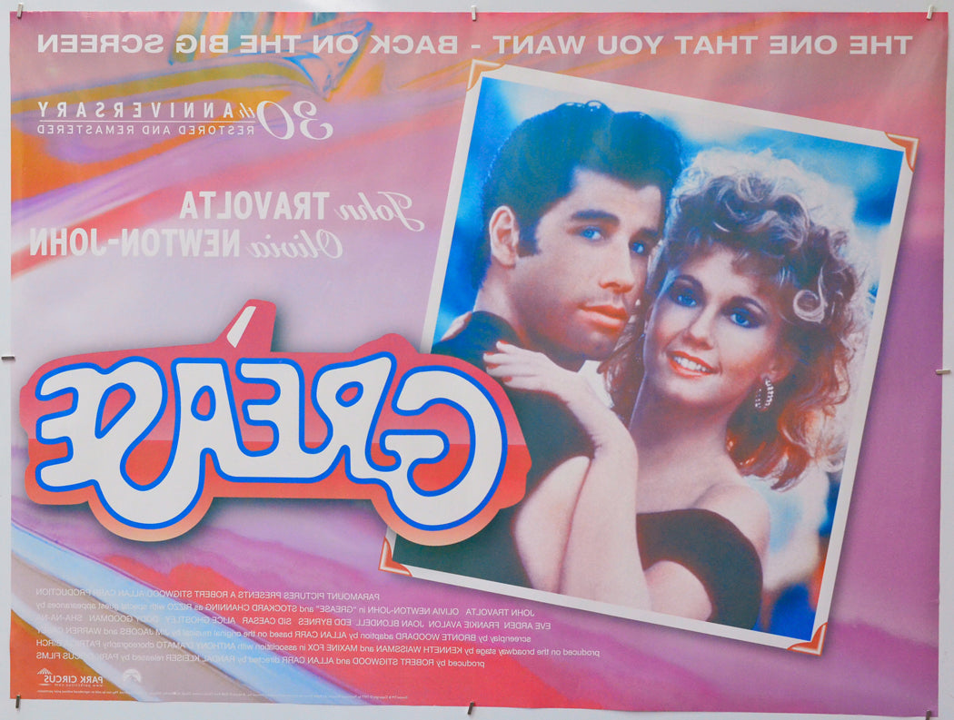 Grease (Back) Cinema Quad Movie Poster 