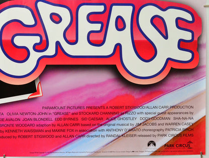 Grease (Bottom Right) Cinema Quad Movie Poster 