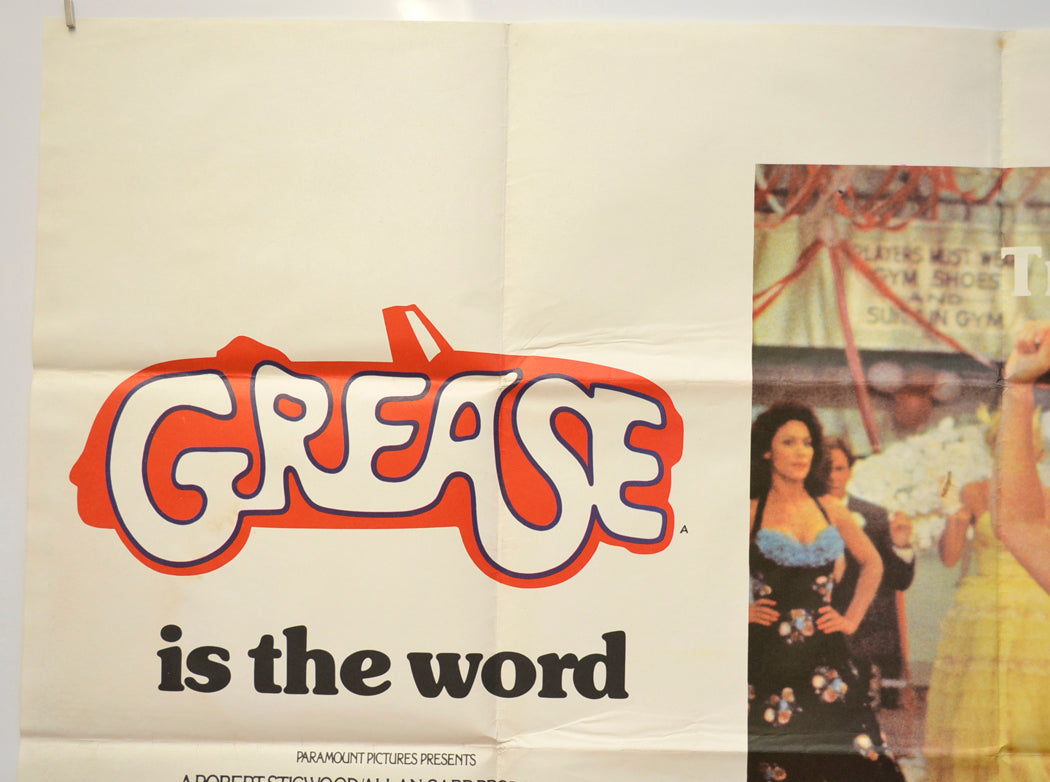 GREASE (Top Left) Cinema Quad Movie Poster 