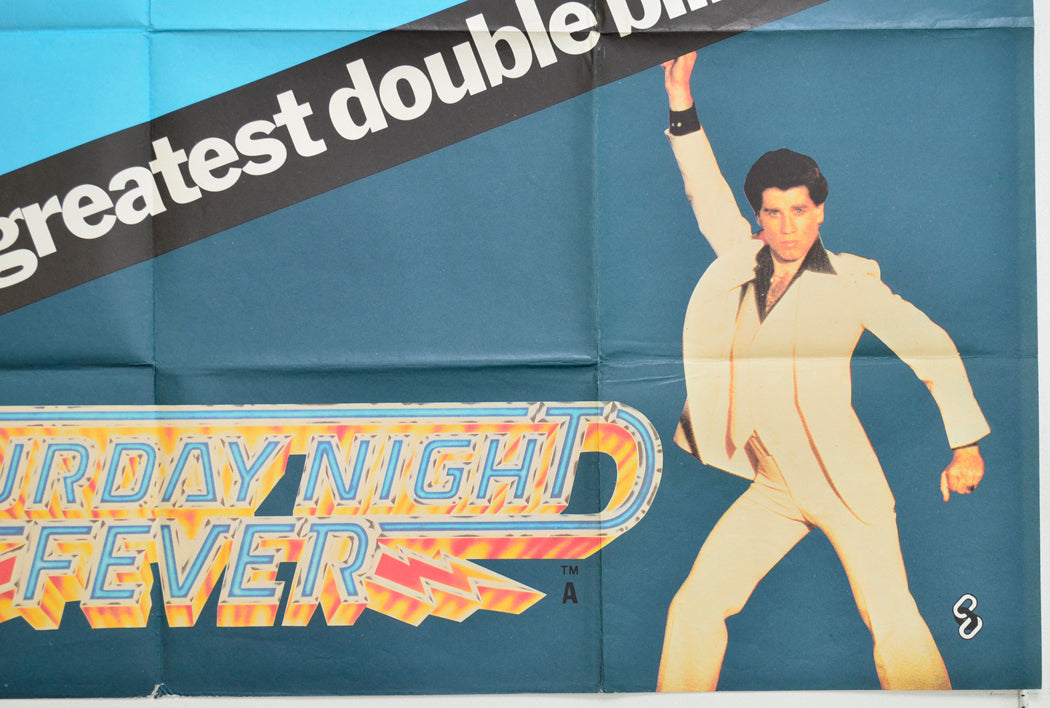 GREASE / SATURDAY NIGHT FEVER (Bottom Right) Cinema Quad Movie Poster 