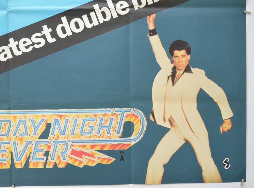 GREASE / SATURDAY NIGHT FEVER (Bottom Right) Cinema Quad Movie Poster 