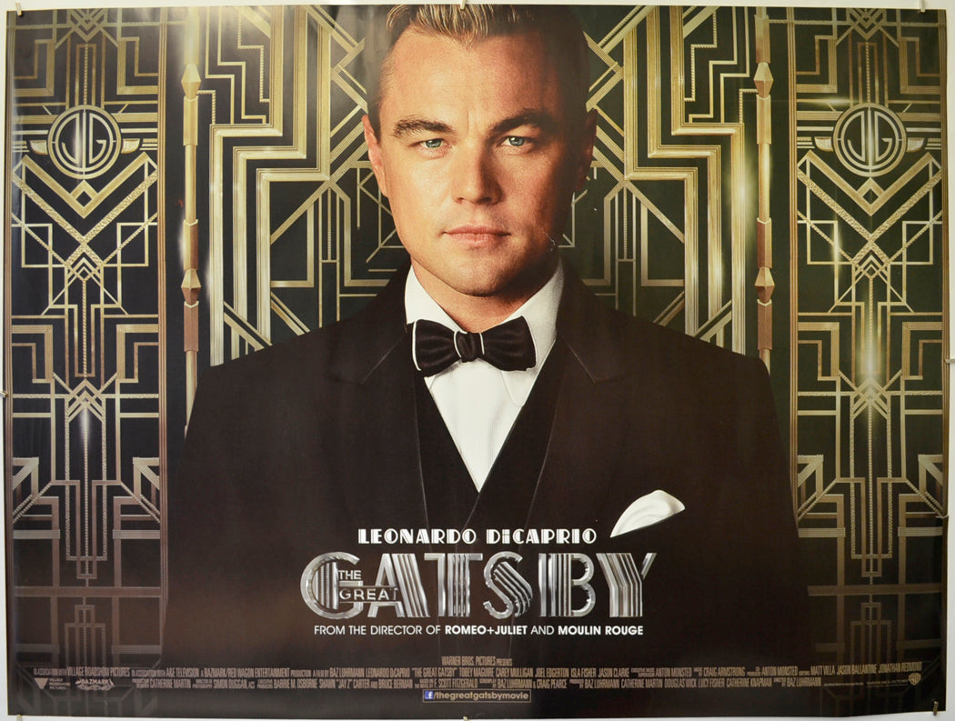 The Great Gatsby  Original Quad Poster - Film Poster - Movie Poster